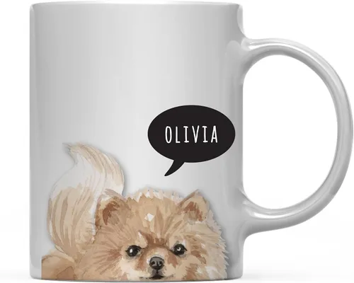 Miniatura 31 de Andaz Press Taza de café personalizada de 11 onzas para perro, Shih Tzu Shorter Haired Up Close, paquete de 1 Shih Tzu pelo más corto personalizado