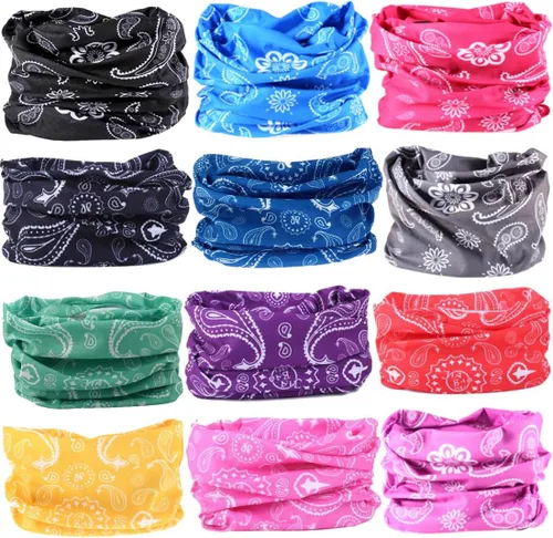 Polaina para el cuello Máscara Bufanda para la cara Bandana Cobertura de tubo Tocado Pasamontañas Diadema Envoltura para la cabeza para hombres y