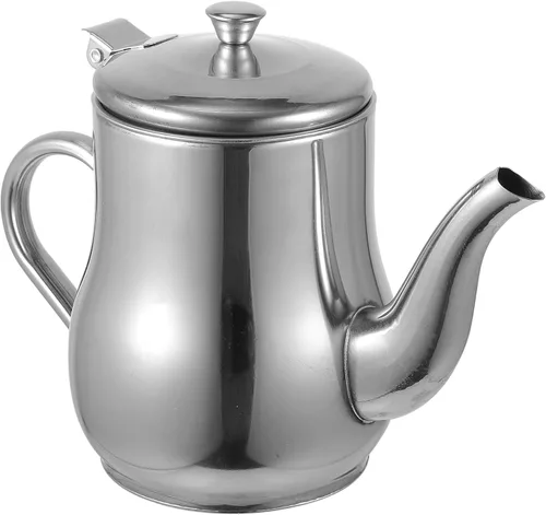 Cabilock Colador de aceite, recipiente de grasa de tocino con colador, colador de aceite de cocina de acero inoxidable, dispensador de aceite para