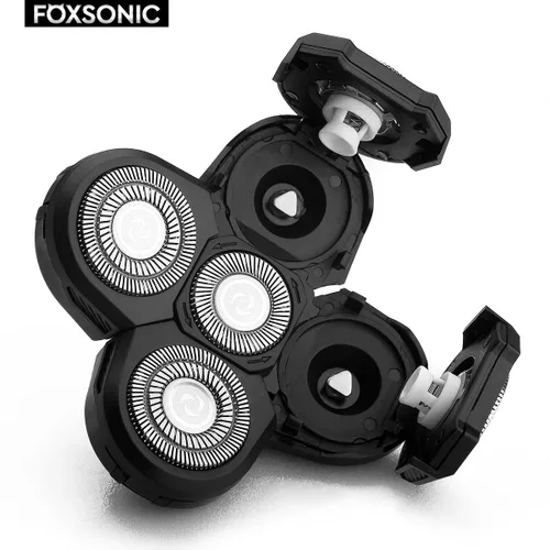 Miniatura 9 de Afeitadora mejorada de 5 cuchillas para afeitadora de cabeza, cabezas de repuesto de afeitadora eléctrica de 5D para hombres para muchas marcas