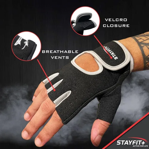 Miniatura 3 de Stayfit Fitness Workout Gloves for Women and Men. Training Gloves with Wrist Support for Fitness and Exercise, Weight Lifting, Gym, and Training.
