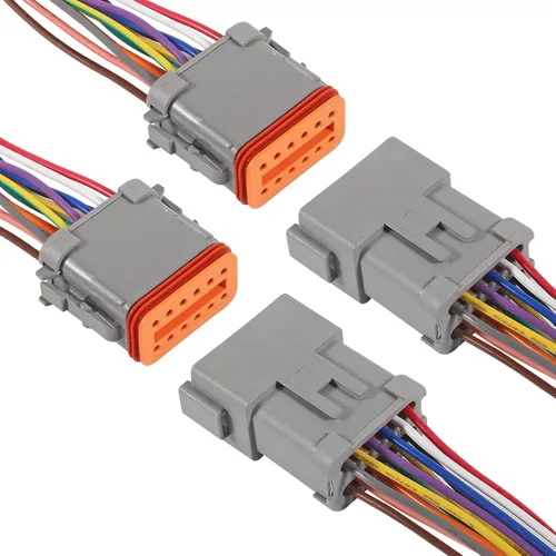 Miniatura 8 de Kit de conectores Deutsch DT de 188 piezas (12 juegos), 2, 3, 4, 6, 8, 12 pines, conectores impermeables para automóviles, con tamaño 16 contactos