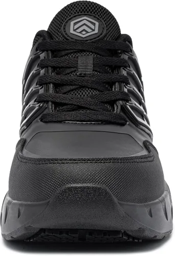 Miniatura 3 de LARNMERN Zapatos antideslizantes para hombre, servicio de alimentos, trabajo, impermeables, con amortiguación de aire, zapatillas de cocina, chef