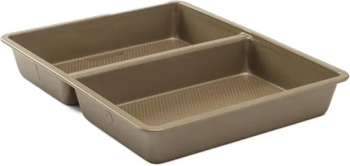 Miniatura 9 de GoodCook BestBake - Bandeja para hornear rectangular antiadherente de bronce de 9 x 13 pulgadas, acero al carbono texturizado, resistente a