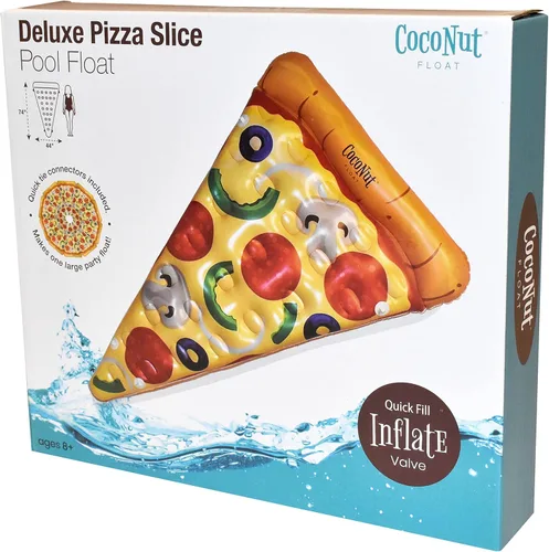 Miniatura 6 de Coconut Outdoor Deluxe Pizza Slice - Flotador de piscina – Balsa inflable – Flotador de tumbona duradero de larga duración y juguete de agua