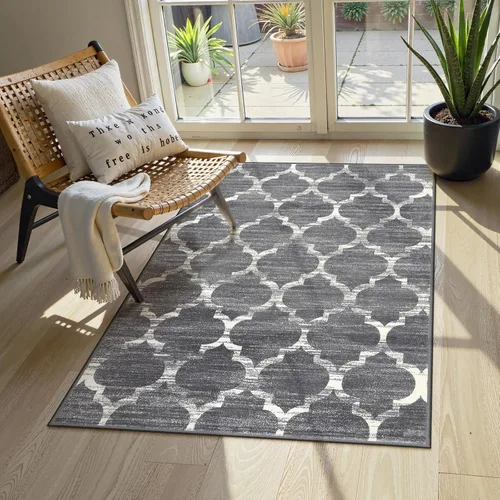 Miniatura 32 de Lahome Alfombra marroquí para pasillo – Alfombra antideslizante lavable de 2 x 6 pies con parte trasera de goma, suave y no desprende pelo, alfombra