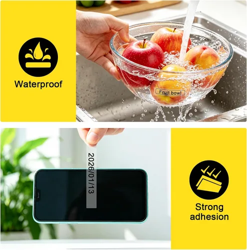 Miniatura 5 de M-K131 PT-95 - Cinta de etiquetas transparente compatible con Brother P Touch M, cinta transparente de 0.472 in, 0.47 pulgadas, M-K131s M131 MK131