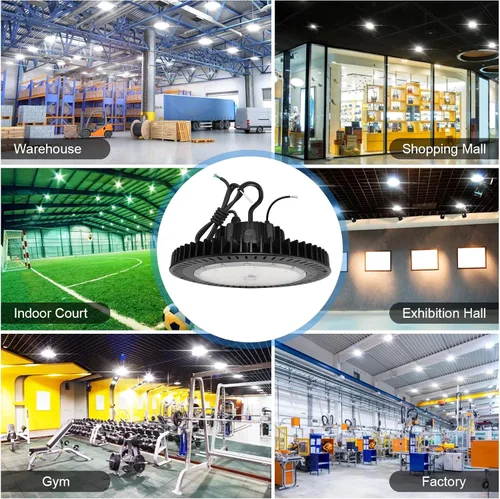 Miniatura 6 de 150W UFO LED alta luz de la bahía 21750LM 0-10V Dimmable alta bahía LED tienda luces UL aprobó la luz del almacén 5000k luz del día