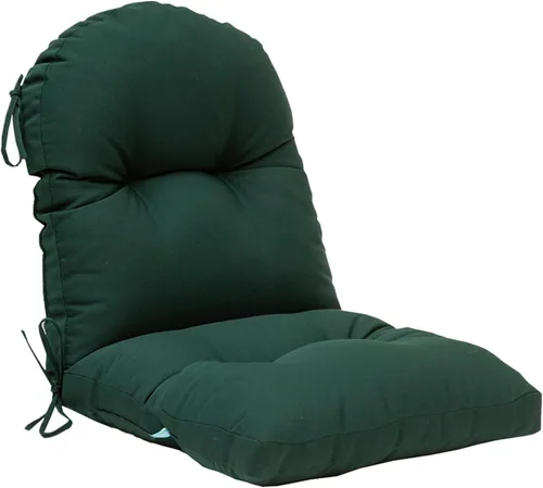Miniatura 18 de QILLOWAY Cojín copetudo para silla de exterior, impermeable, 43 x 20 x 4 pulgadas, antideslizante, almohadilla de repuesto para muebles de mimbre