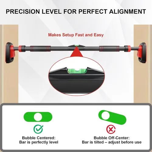Miniatura 5 de TOPOKO Pull Up Bar for Doorway, Heavy Duty Chin Up Station for Home Gym, Multi-Grip or Adjustable Door Frame Exercise Equipment for Upper Body