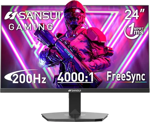 Miniatura 14 de SANSUI - Monitor de 22 Pulgadas 120Hz, Monitor de Computadora FHD con Relación de Contraste 4000:1 con Sincronización Adaptativa, HDR 100% sRGB