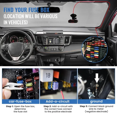 Miniatura 5 de EWAY Kit de cableado rígido para detector de radar, enchufe RJ11, kit de cableado directo de cable para detectores de radar, cable de alimentación