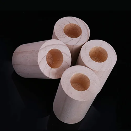 Miniatura 4 de Muebles modernos de pino de madera maciza ranurados redondos, patas de sofá, patas de bloque de madera, patas de apoyo, para cunas, escritorios