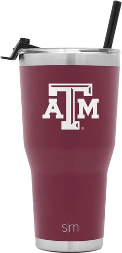Miniatura 44 de Simple Modern Vaso Cruiser Cruiser con licencia oficial de la NHL Arizona Coyote de 30 onzas, taza de viaje aislada con tapa abatible y popote