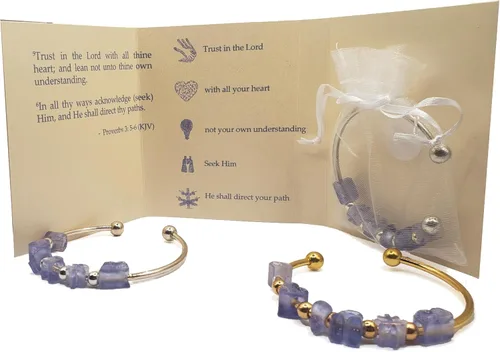 Miniatura 11 de B4U Signature Faith-Based Scripture Charm Bracelets Wear Your Faith, Live the Word, Stay Inspired