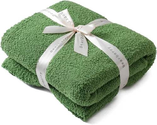 Miniatura 11 de Bearberry - Manta de forro polar súper suave y esponjosa para sofá, cama o sofá cama, manta cálida y acogedora para todas las estaciones