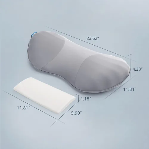 Miniatura 6 de Almohada de apoyo lumbar ajustable RESTCLOUD de espuma viscoelástica para dormir, almohada de apoyo para la espalda con alivio del dolor lumbar