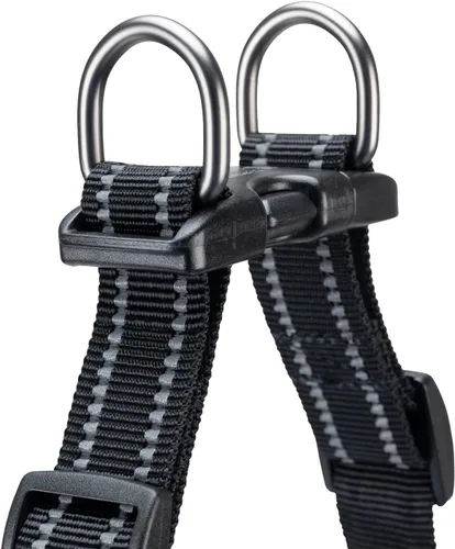 Miniatura 6 de EXCELLENT ELITE SPANKER Arnés sin tirones para perro, chaleco reflectante ajustable, suave acolchado, correa para el pecho de fácil mascota con Negro