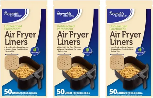 Miniatura 13 de Reynolds Kitchens - Revestimientos para freidora de aire, 50 unidades (paquete de 2)
