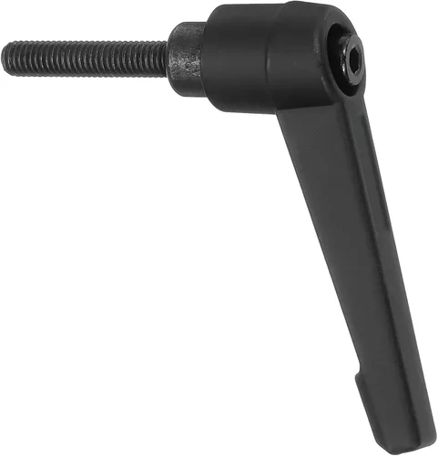 Miniatura 42 de uxcell Perillas ajustables M5 x 0.472 in, mango de rosca macho, botón de trinquete de liberación rápida, perno giratorio para maquinaria de torno