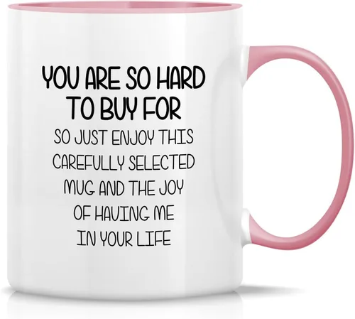 Miniatura 8 de Retreez Taza divertida – You Are So Hard to Buy For Enjoy This Mug and the Joy - Tazas de café de cerámica de 11 onzas, sarcasmo, sarcástico