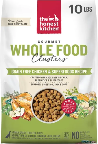 Miniatura 24 de The Honest Kitchen Alimento seco para perros de grado humano, pollo sin granos, bolsa de 20 libras