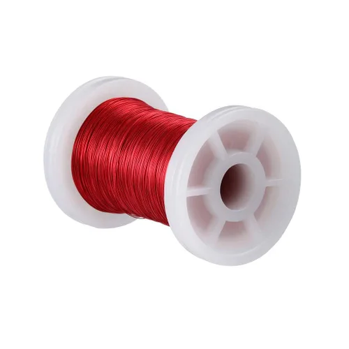Miniatura 21 de BNTECHGO - Alambre magnético de 26 AWG, cable de cobre esmaltado para bobinado, 4 onzas, 0.0157 pulgadas de diámetro, 1 bobina de color rojo, Rojo 4