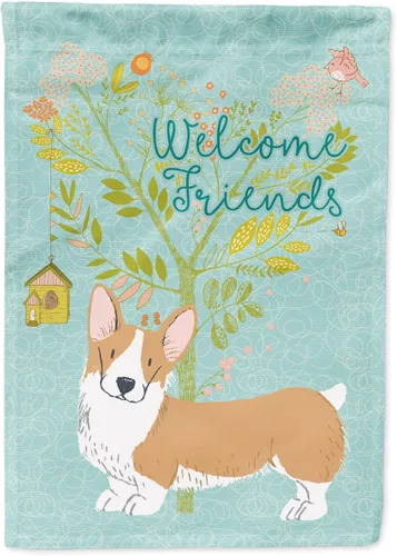 Miniatura 43 de Caroline's Treasures BB7594GF Bandera de jardín de Husky siberiano con texto en inglés "Welcome Friends" - Bandera decorativa para patio exterior