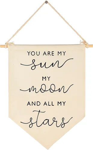 Miniatura 37 de Banderín Colgante de Lona "Stay Wild Ocean Child" - Bandera Decorativa para Pared, Regalo para Guardería, Bebé, Niños, Niño, Niña, Recién Nacido