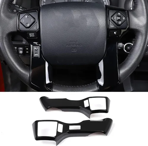 Miniatura 15 de Molduras Cromadas para Volante de Automóvil Cubiertas Adhesivos Calcomanías Compatible con Toyota Tundra 2014-2021 Tacoma 2016-2022 ABS Accesorios