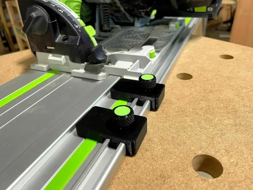 Miniatura 6 de Topes de límite de riel guía compatibles con rieles Festool