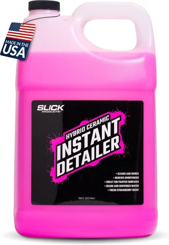 Miniatura 10 de Slick Products Detallador instantáneo de cerámica híbrida: limpia, brilla y protege las superficies del automóvil, fórmula hidrofóbica, espray