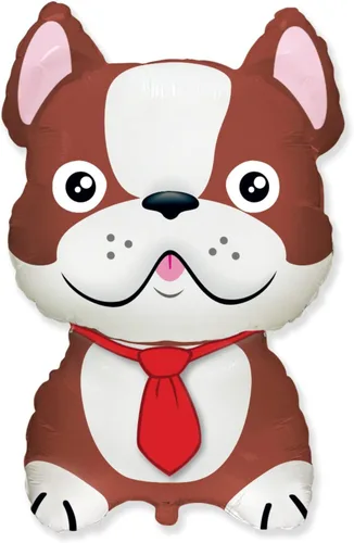Miniatura 3 de Globos de fiesta de perro francés, juego de 2 globos temáticos de bulldog francés o Boston Terrier para un tema de cachorro, ramo de cumpleaños