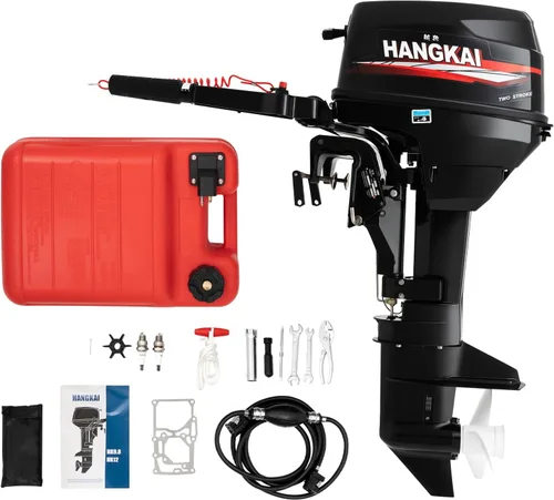 Motor fuera de borda, 2 tiempos, 12 hp, 169 cc, motor de barco de pesca, con sistema CDI de refrigeración por agua (2 tiempos 12 hp)