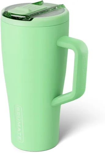 Miniatura 60 de BrüMate Era Flip - Vaso de 30 onzas con tapa con pajilla cubierta 100 % a prueba de fugas, popote higiénico cubierto, botella de agua de acero
