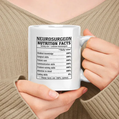 Miniatura 75 de Employee Apreciation Gift For Administrator Información nutricional, White 11oz Ceramic Mug