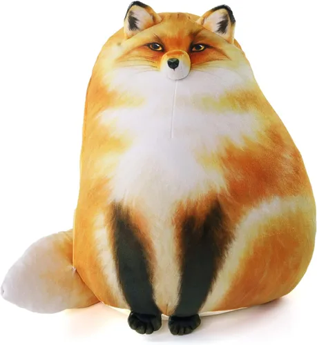 Sew Butiful Peluche de zorro, almohada de felpa de zorro, lindos peluches, muñecos de peluche, regalo de cumpleaños para niñas, niños, novia y niños