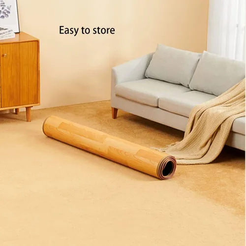 Miniatura 5 de Electric Heating Carpet Floor Mats Under Desk Adjustable and Timing Design, Large Size Heated Floor Mat for Office, Home (A 100x100cm)
