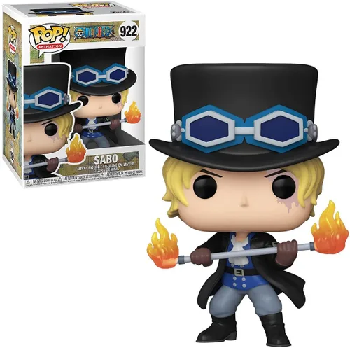 Miniatura 2 de Funko Pop! Anime: One Piece - Figura de vinilo Sabo #922 (empaquetada con funda protectora compatible con Pop Box), multicolor, 3.75 pulgadas