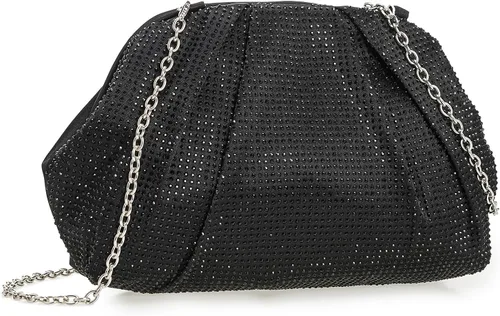 Miniatura 2 de CHARMING TAILOR Evening Bag Women WeddingPromParty Formal Purse Rhinestone Embellished Frame Satin Clutch