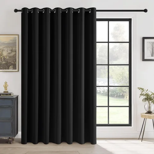 Miniatura 43 de RYB HOME - Cortinas opacas para patio - Cortinas con ojales sólidos, paneles de ventana grandes, eficiencia energética, cortinas de privacidad