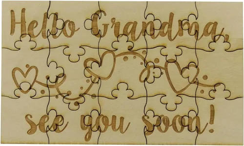 Miniatura 14 de You're Going to Be a Godmother - Rompecabezas de madera de tilo de 15 piezas, anuncio sorpresa de embarazo