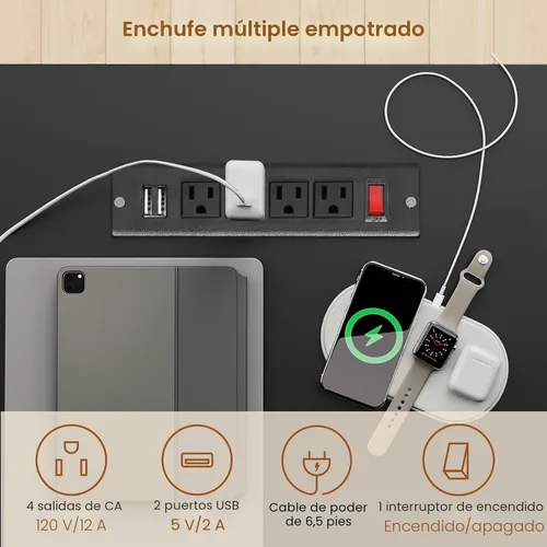 Miniatura 7 de SEDETA Escritorio para juegos en forma de L con 4 cajones, escritorio para computadora de 109 pulgadas con vitrina, escritorios de oficina en casa
