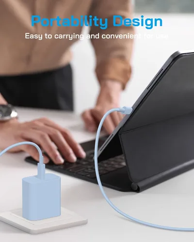 Miniatura 4 de AISNI Cargador para iPhone 17/16/15 de carga rápida, paquete de 3 bloques de carga USBC con cargador tipo C de 6 pies, cable de carga rápida