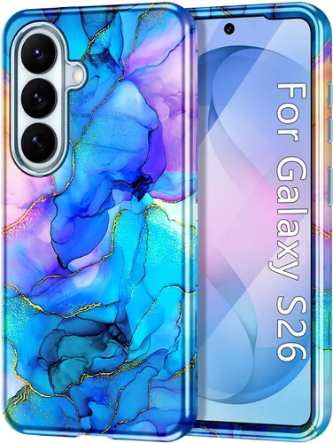 Miniatura 73 de Btscase para Samsung Galaxy S25, [Probado contra caídas de grado militar] Funda protectora de diseño de patrón de mármol, resistente, delgada