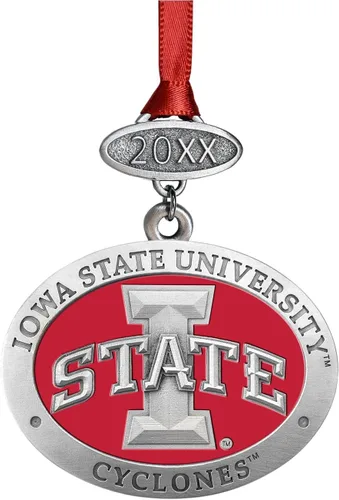 Miniatura 100 de Adorno de Alabama sin fecha Adorno de árbol de Navidad esculpido a mano Incrustación de metal de peltre Alma Mater intrincadamente elaborada