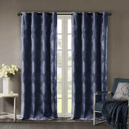 Miniatura 11 de Sun Smart Bentley - Cortinas opacas para ventana, jacquard de punto Ogee, decoración de sala de estar, aislamiento térmico, cortina de bloqueo