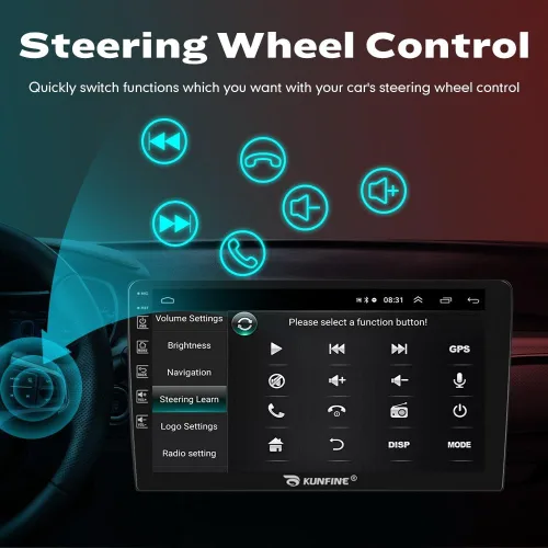 Miniatura 7 de Para Suzuki Swift 2005-2010 Car CarPlay Android Navegación Automática Estéreo GPS Radio Reverse Cámara Pantalla 10 "IPS Pantalla Táctil Headunit