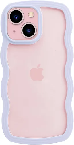 Miniatura 14 de LOEV Funda transparente diseñada para iPhone 7 Plus, iPhone 8 Plus con borde ondulado, bonita funda transparente con forma de onda rizada, a prueba