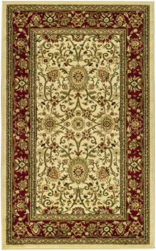 Miniatura 67 de SAFAVIEH Lyndhurst Collection - Alfombra de área de 9 x 12 pies, color marfil y rojo, diseño oriental tradicional, no desprende pelusa y de fácil